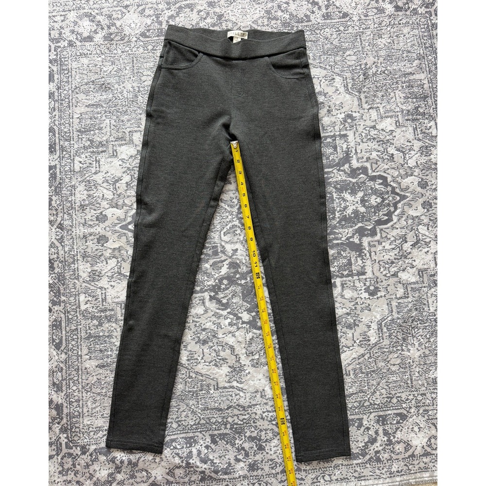 Yelete Women Charcoal Gray Heathered Pull On Skinny Jeggings Leggings NWT Small
